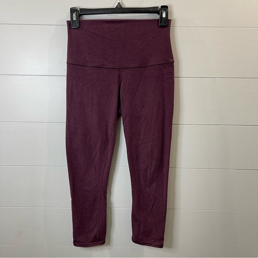Lululemon | Women’s Burgundy Cropped Leggings Size 6